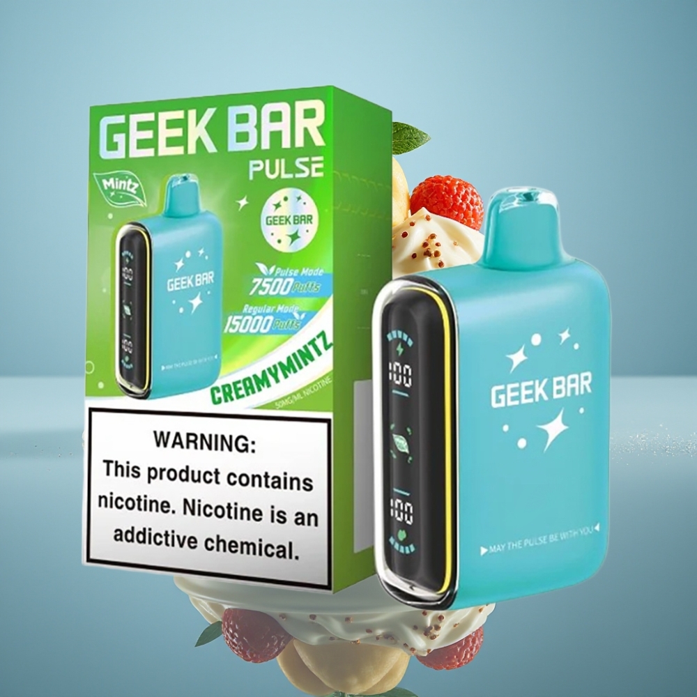 GEEK BAR Pulse 15000パフ ミント風味 16ML 5%ニコチン 650mAh