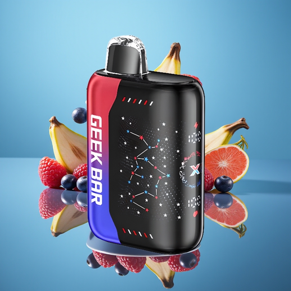 GEEK BAR Pulse X 25000パフ 18mL 0-5% ニコチン デュアルメッシュコイル パトリオットエディション