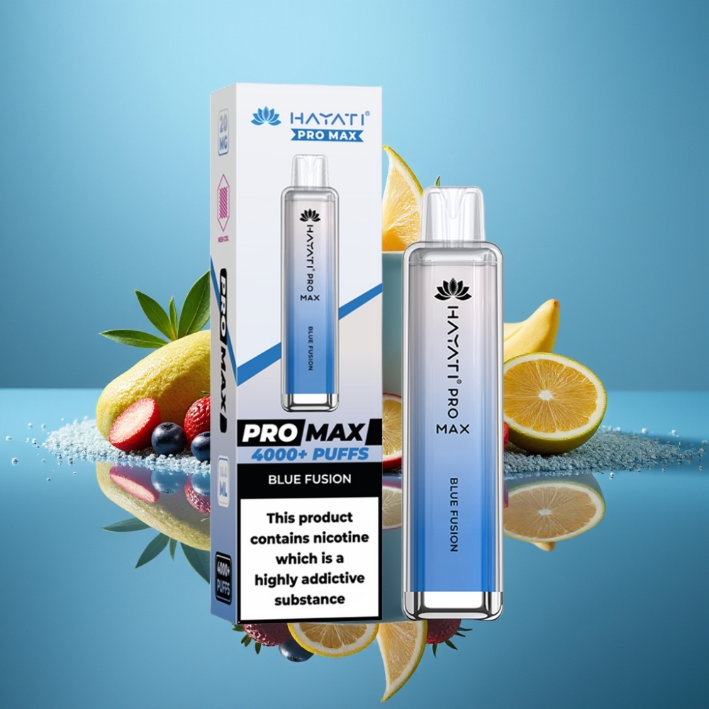 Hayati Pro Max 4000パフ 使い捨てベープ ブルーフュージョン 1400mAh 2mL