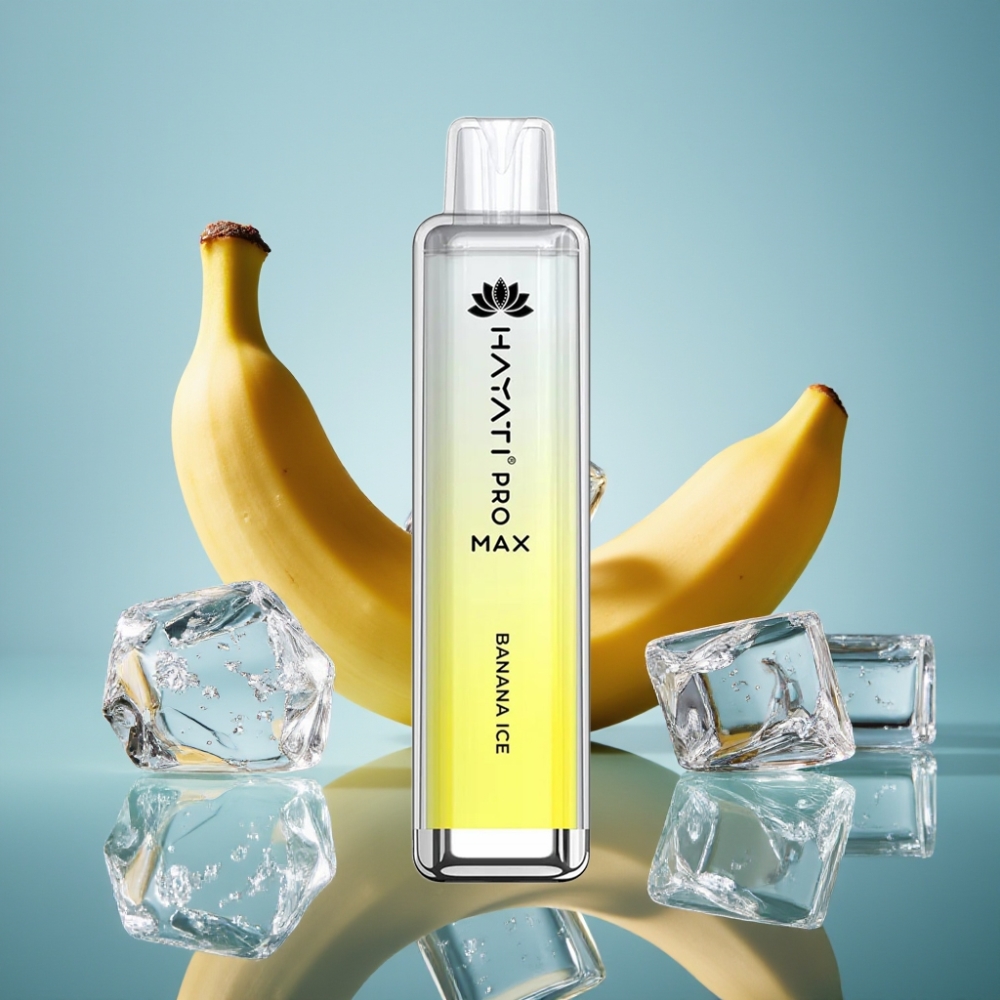 Hayati Pro Max 4000パフ バナナアイス 1400mAh 2ml/10ml