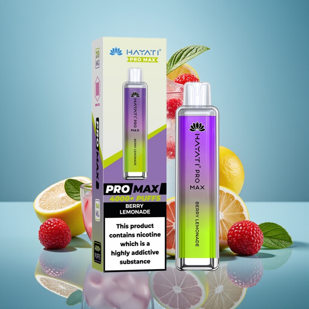 Hayati Pro Max 4000パフス・ベリーレモネード・1400mAh・2ml/10ml