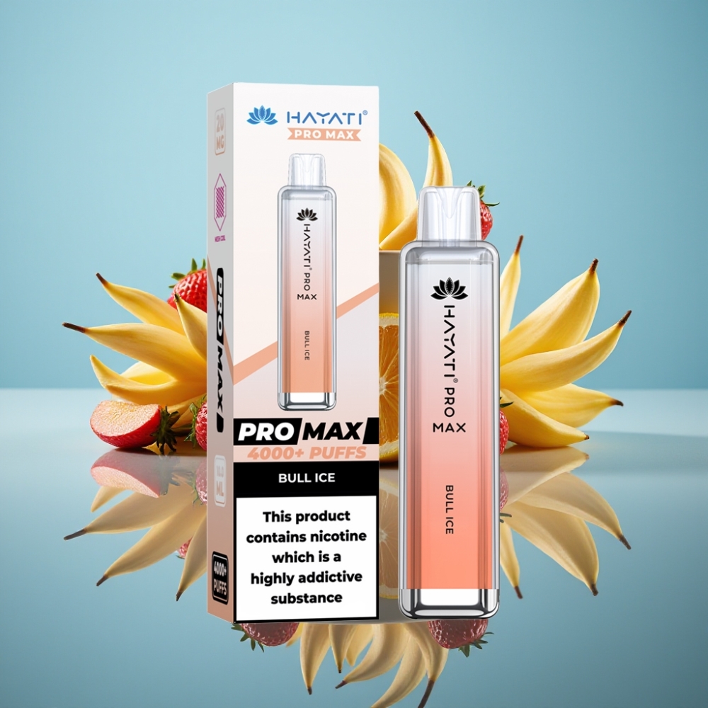 Hayati Pro Max 4000パフ 使い捨てベイプ ブルアイス 1400mAh 2ml/10ml