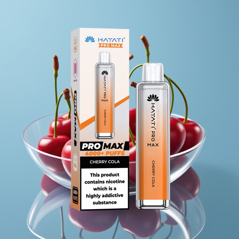Hayati Pro Max 4000パフ チェリーコーラ 1400mAh 2ml/10ml