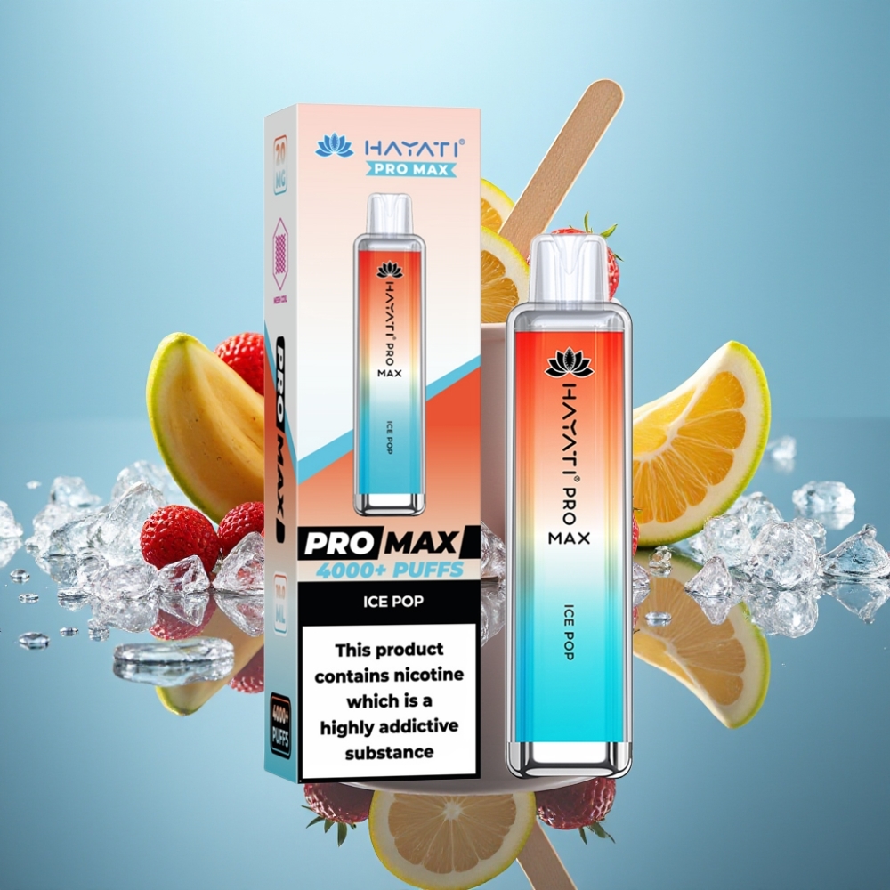 Hayati Pro Max 4000パフ アイスポップ 1400mAh 2ml/10ml