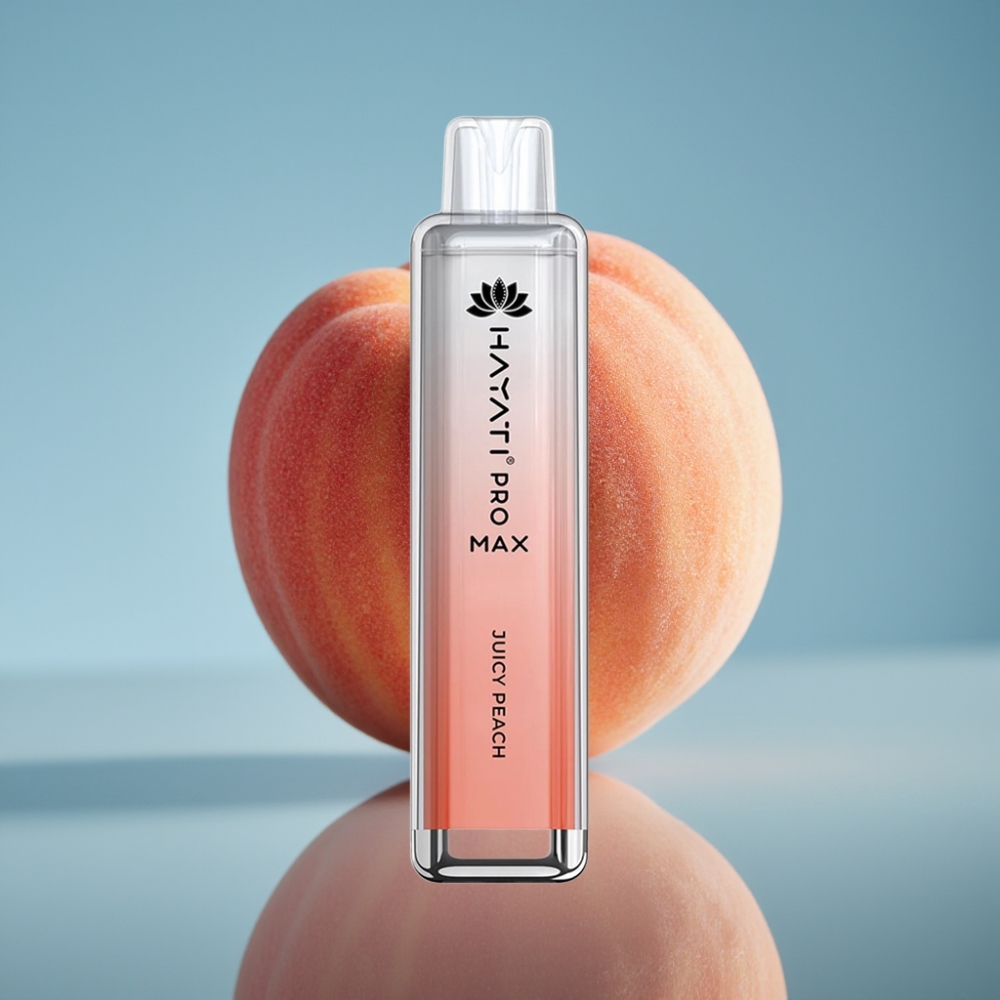 Hayati Pro Max 4000パフ ディスポーザブルベイプ ジューシーピーチ 1400mAh 2ml/10ml