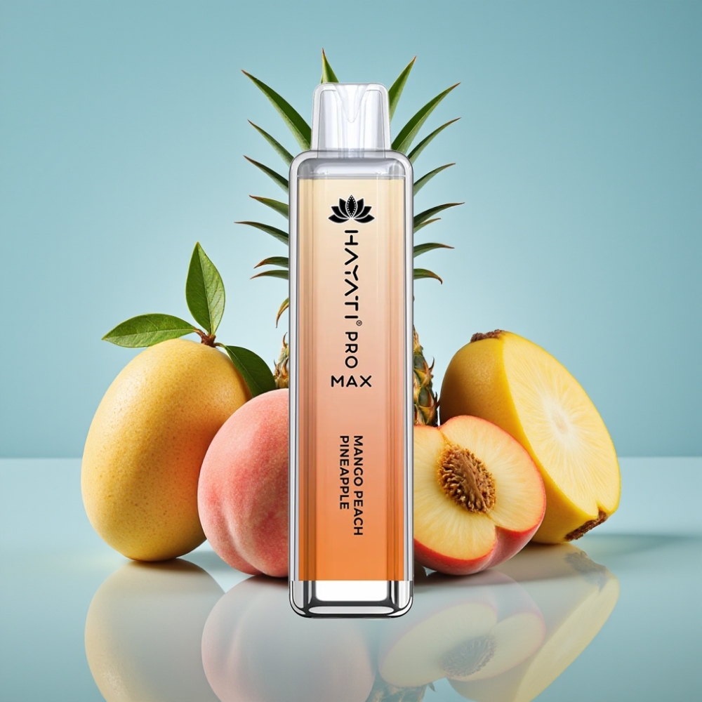 Hayati Pro Max 4000パフ マンゴーピーチパインアップル 1400mAh 2ml/10ml