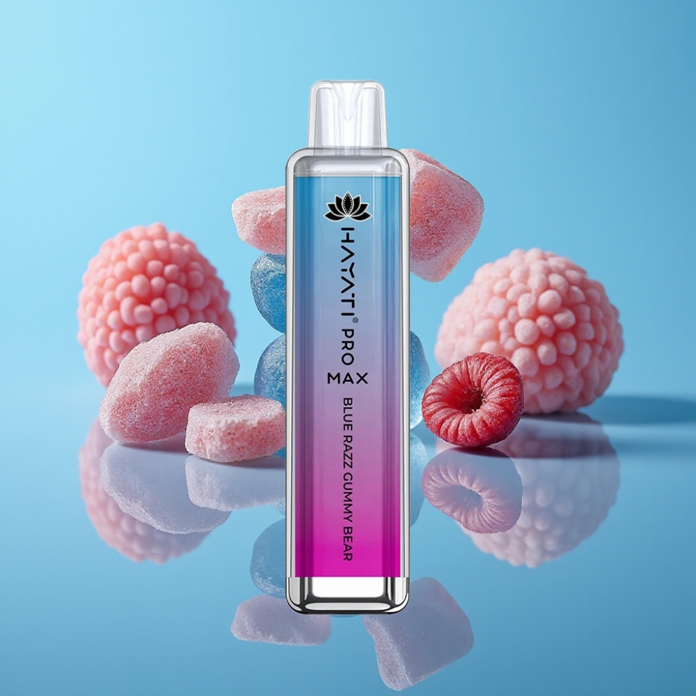 Hayati Pro Max 4000パフ ブルーレズグミーベア 1400mAh 2ml