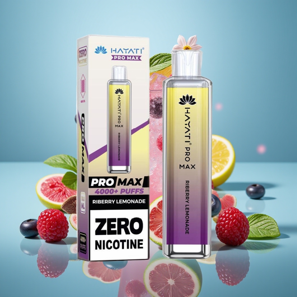 Hayati Pro Max 4000パフ リベリーレモネード 1400mAh 2ml