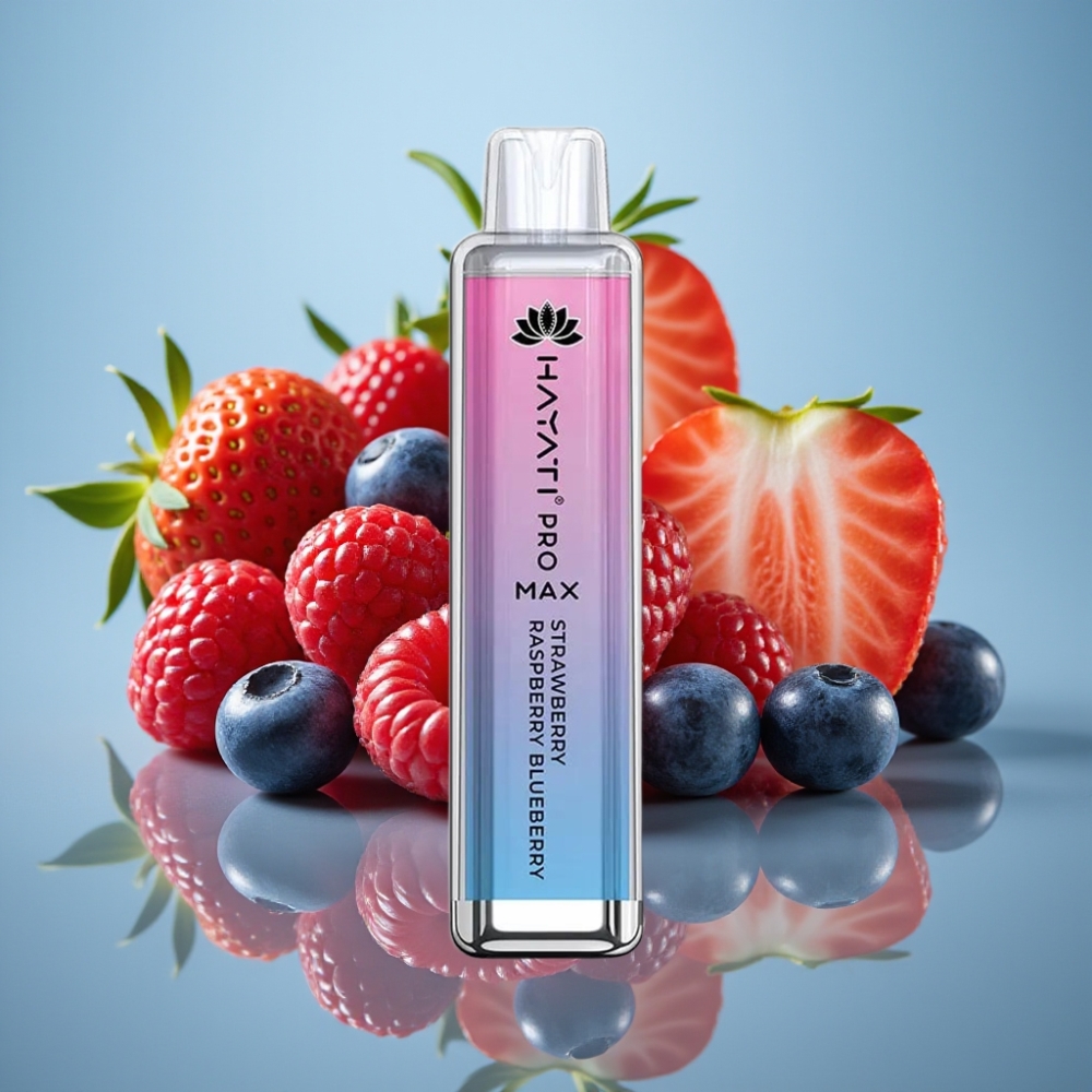 Hayati Pro Max 4000パフ ストロベリーラズベリーブルーベリー 1400mAh 2ml