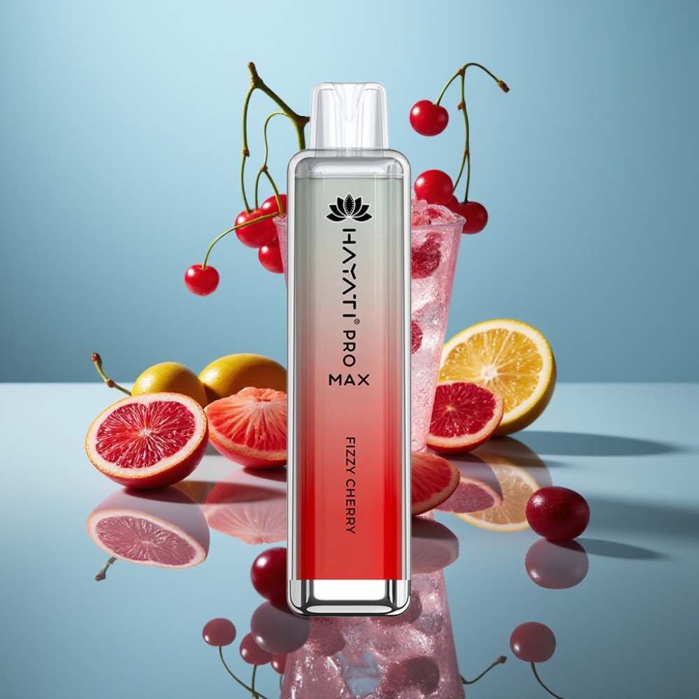 Hayati Pro Max 4000パフス・デュアル1.1オームメッシュコイル・フィジーチェリー