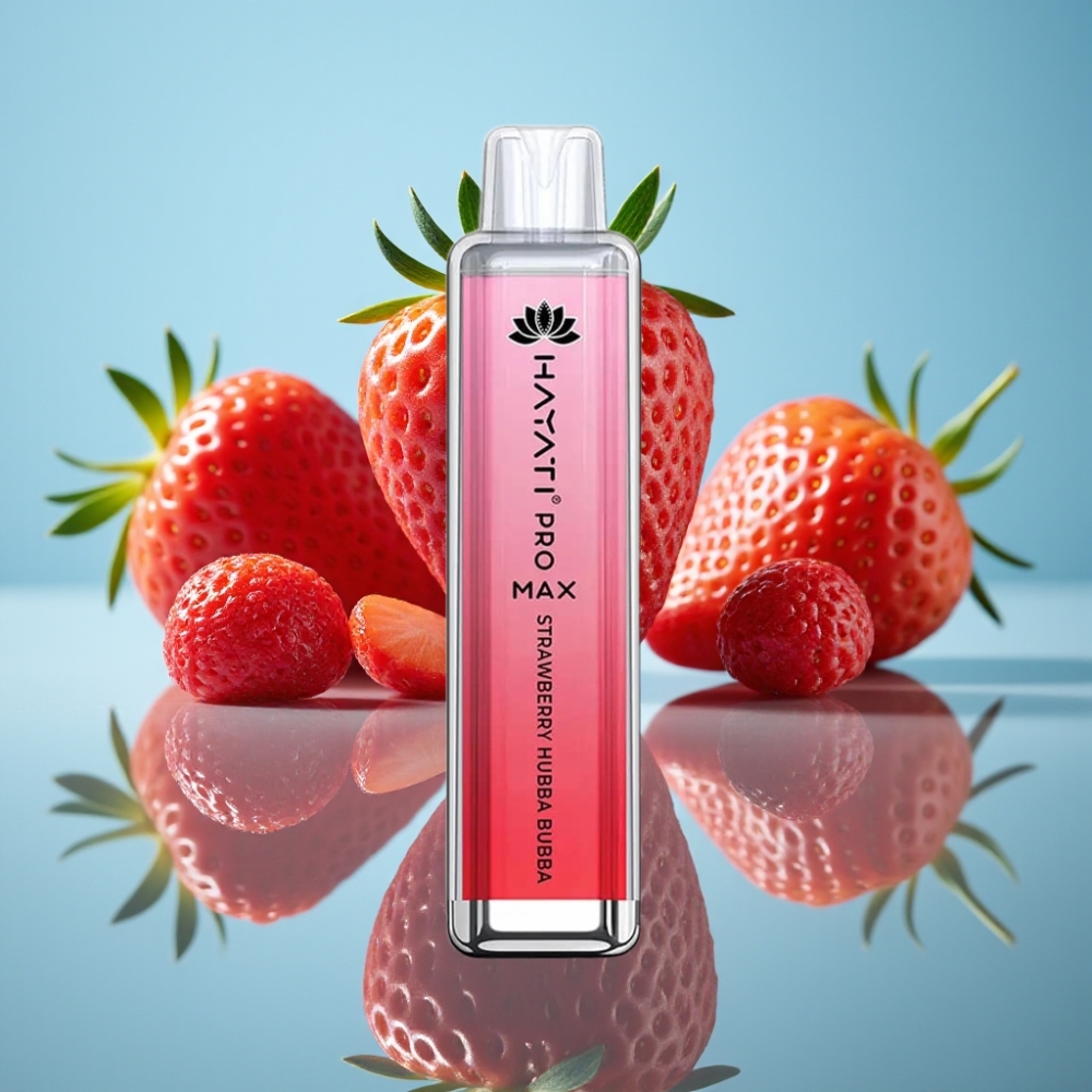 Hayati Pro Max 4000パフ 使い捨てベイプ ストロベリーハバババ 2%/5% 1400mAh