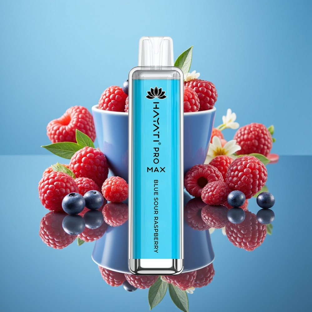 Hayati Pro Max 4000パフ ブルーサワーラズベリー 2ml/10ml 1400mAh