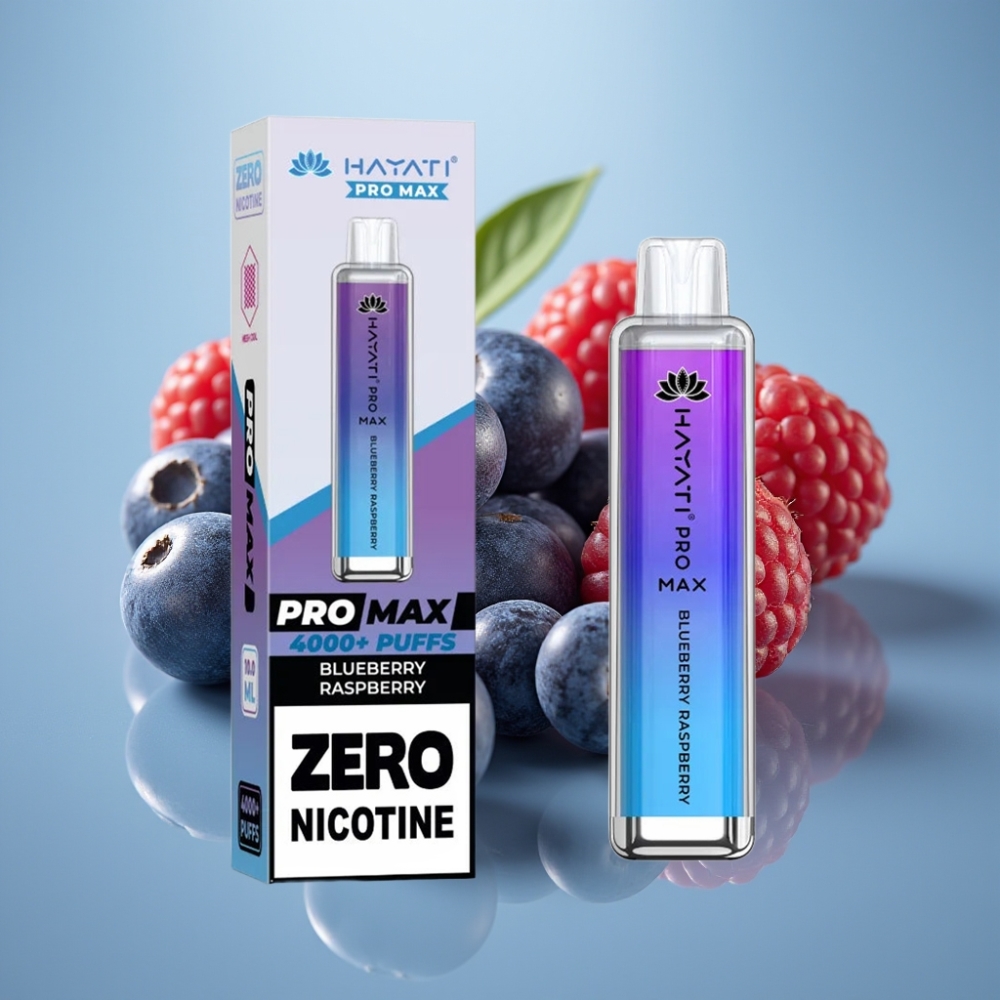 Hayati Pro Max 4000パフス ブルーベリーラズベリー 2ml/10ml 1400mAh