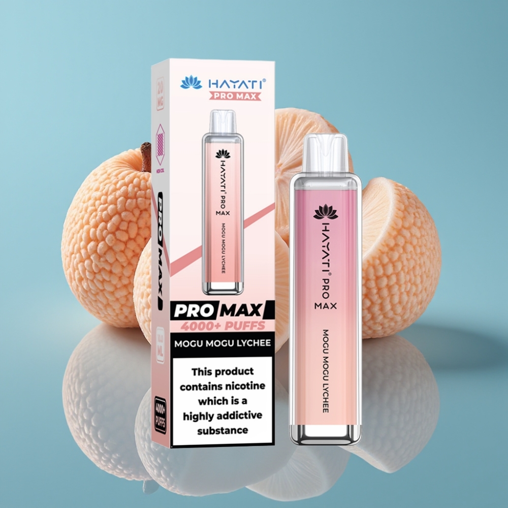 Hayati Pro Max 4000パフ 使い捨てベイプ モグモグライチ 2ml/10ml 1400mAh