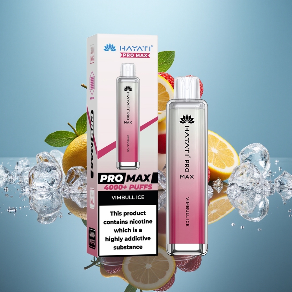 Hayati Pro Max 4000パフス（ヴィンブル・アイス、2ml/10ml、1400mAh）