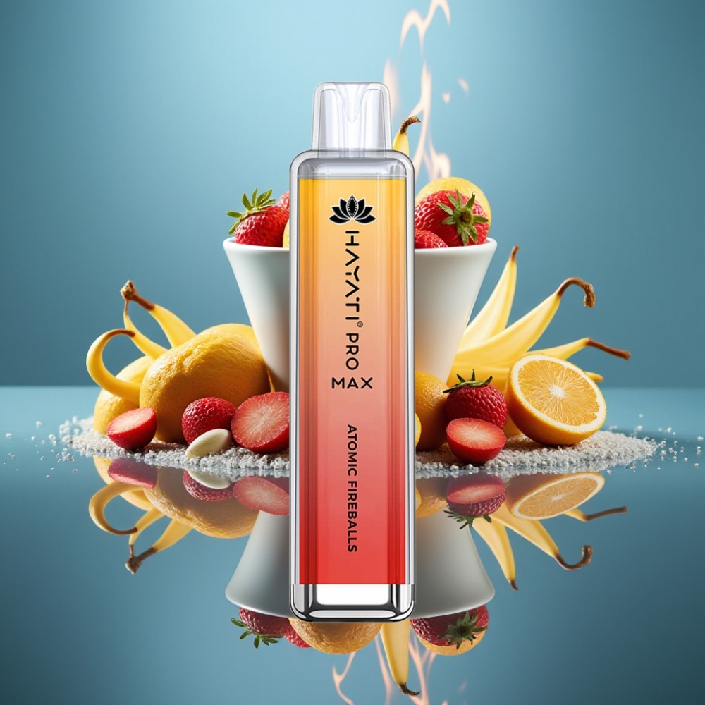 Hayati Pro Max 4000パフ リチャージ可能 2ml/10ml アトミックファイアーボール