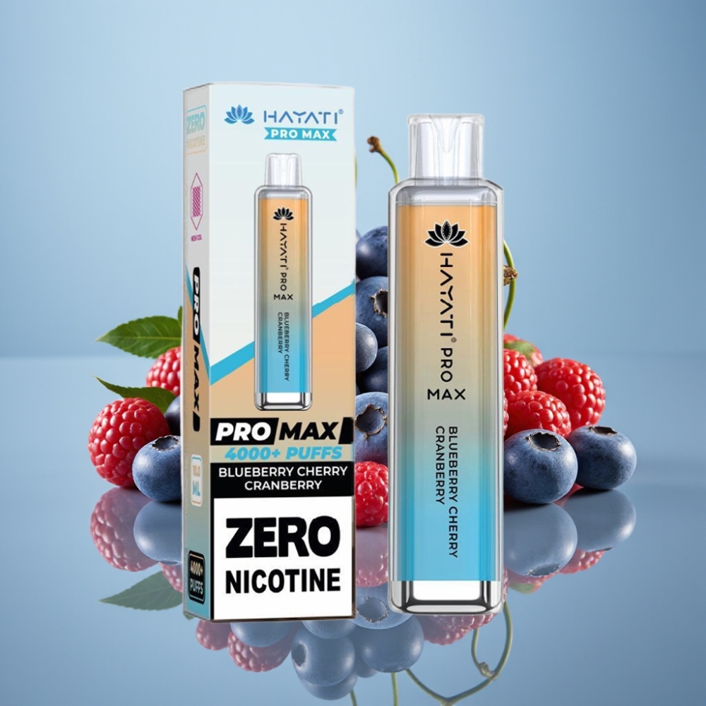Hayati Pro Max 4000パフ ブルーベリー・チェリー・クランベリー 2mlタンク 1400mAh