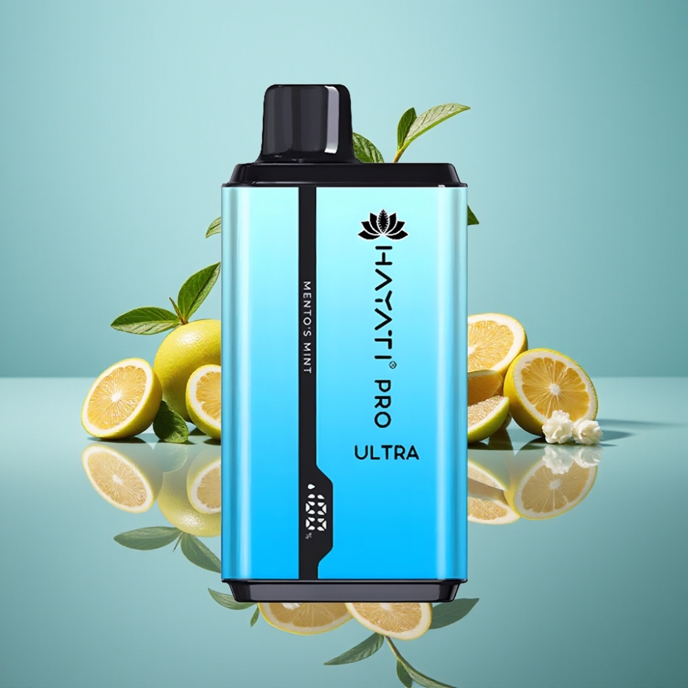 Hayati Pro Ultra 15000パフス（メンソールミント/2×12ml/2%/850mAh）