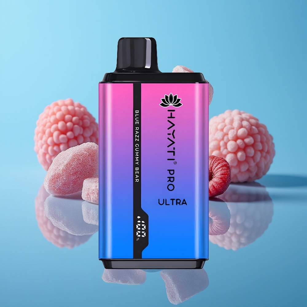 Hayati Pro Ultra 15000パフ ブルーレズグミーベア 850mAh 12ml×2