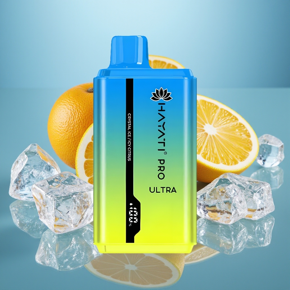Hayati Pro Ultra 15000パフス+850mAh+24ml+クリアアイスアイシーシトラス