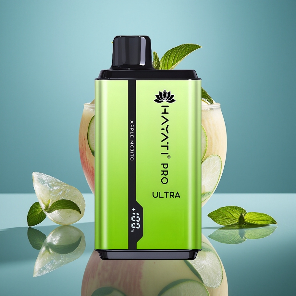 Hayati Pro Ultra 15000パフ アップルモヒート 850mAh 2×12ml 2%