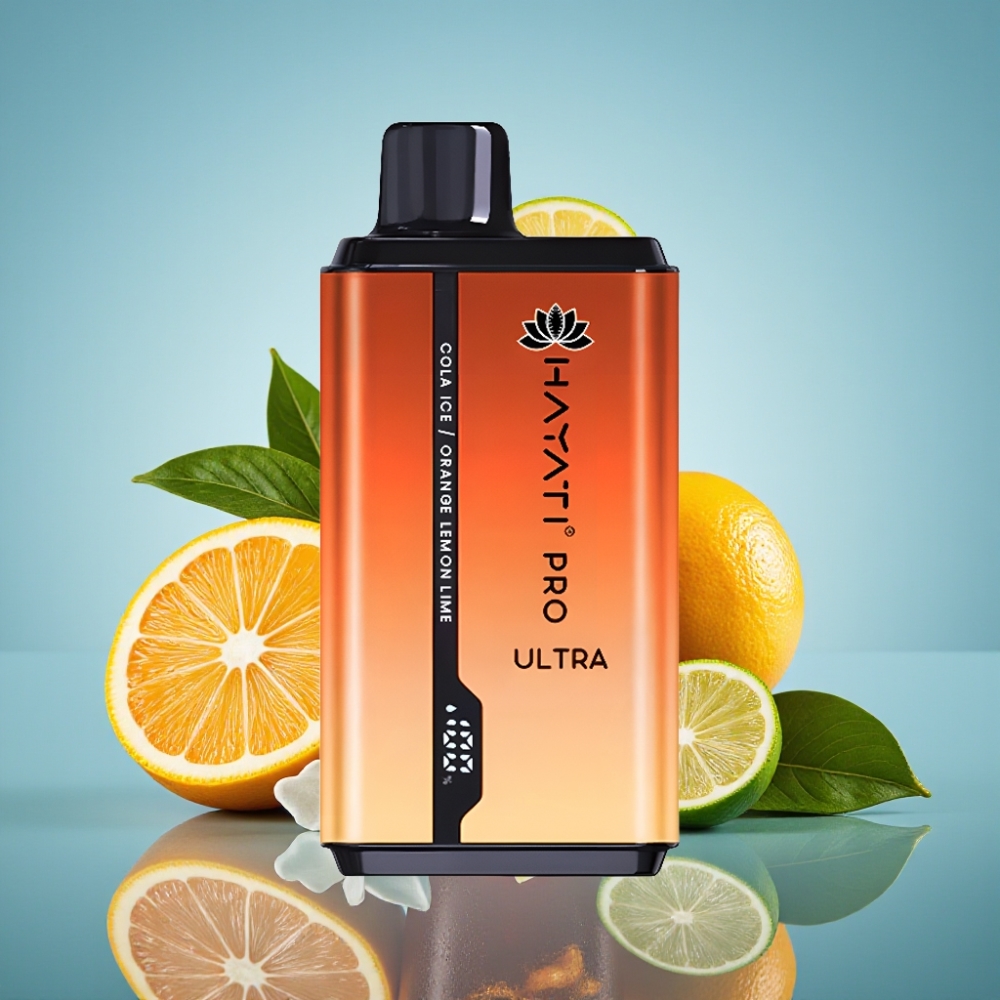 Hayati Pro Ultra 15000パフ コーラアイスオレンジレモンライム 850mAh 2×12ml 2%