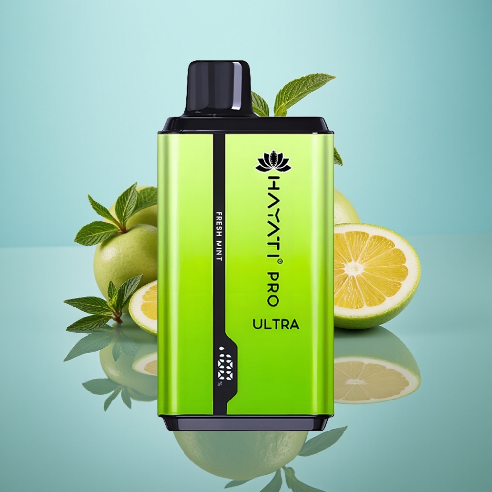 Hayati Pro Ultra 15000パフ フレッシュミント 850mAh 2×12ml 2%