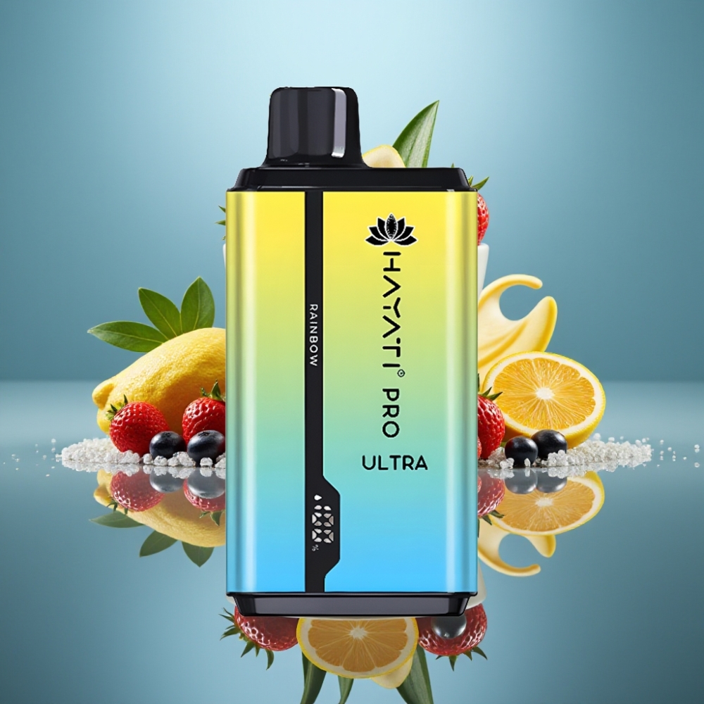 Hayati Pro Ultra 15000パフ レインボー 850mAh 2×12ml 2%