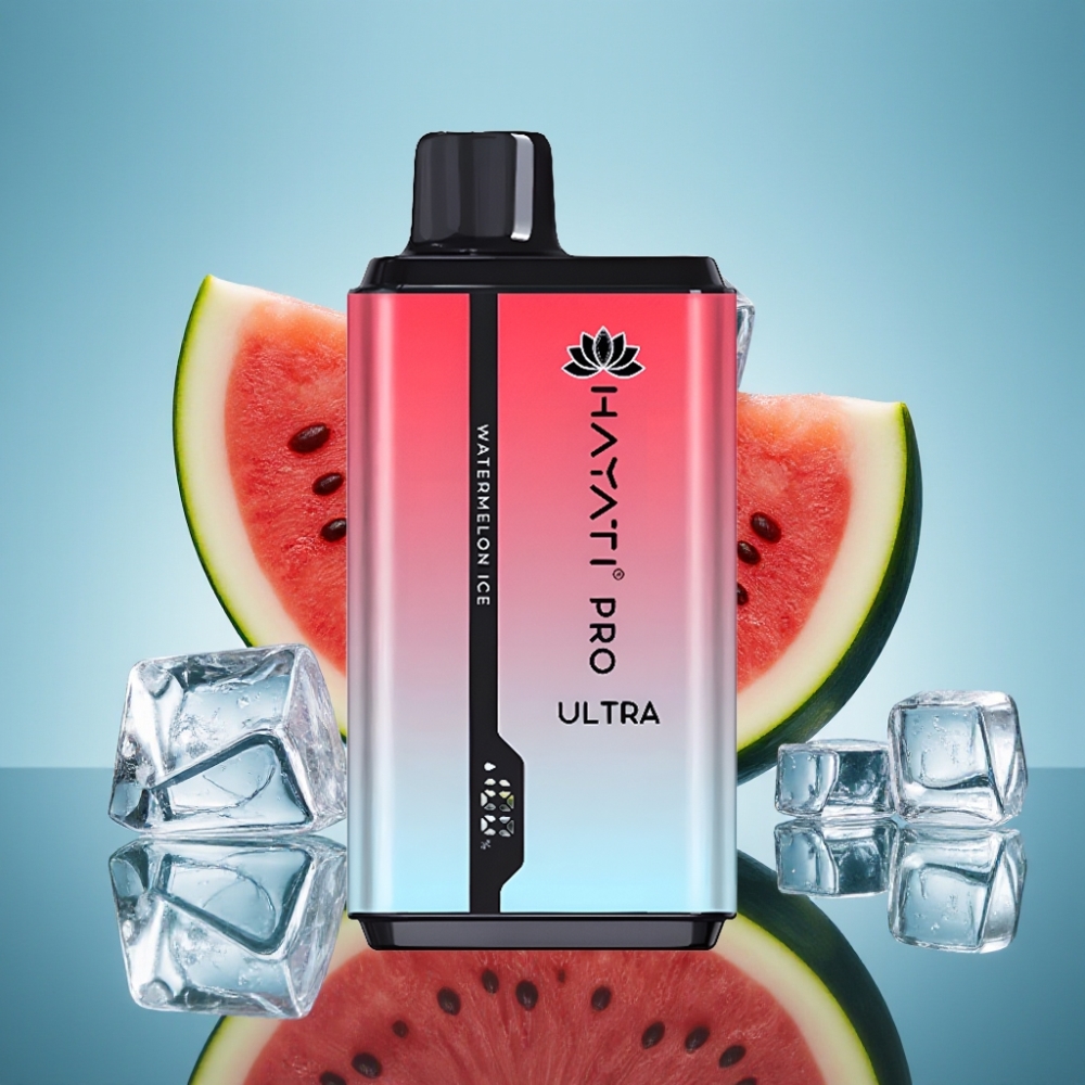 Hayati Pro Ultra 15000パフ ウォーターメロンアイス 850mAh 2×12ml