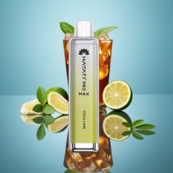 Hayati Pro Max 4000パフ デイスポーザブルベイプ コーラライム 2ml/10ml 1400mAh