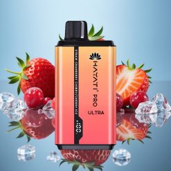 Hayati Pro Ultra 15000パフ ストロベリークランベリーチェリーアイス 850mAh 24ml 2%