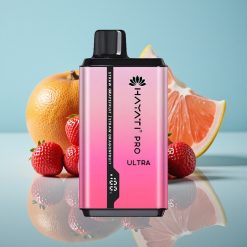 Hayati Pro Ultra 15000パフ ストロベリーグレープフルーツ＆ドラゴンフルーツ 850mAh 2×12ml