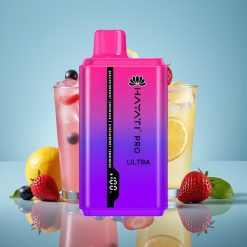 Hayati Pro Ultra 15000パフ ブラックカラントレモネード＆ストロベリーレモネード 850mAh 24ml