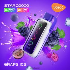 VOZOL Vape Buy Online - ぶどう氷 VOZOL STAR 20000 4NR82V9